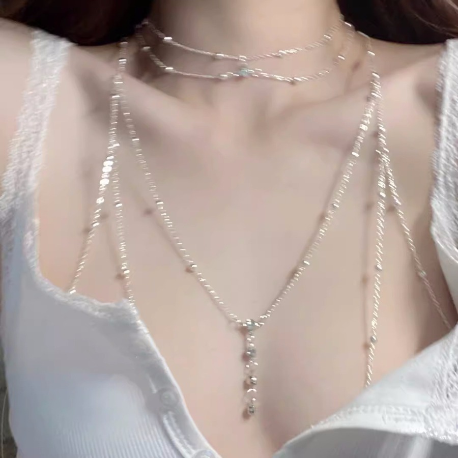 Body Jewelry Hot - 女性用サマーコールドホットガールボディチェーン、チェストチェーン、全身セクシー立体バックチェーンデコレーション