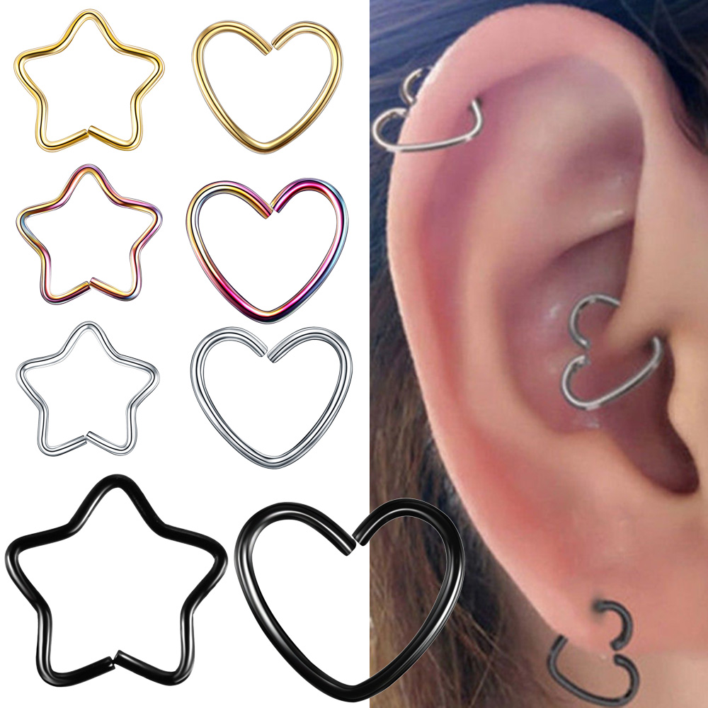 Body Jewelry Septum - Daith-外科用スチールリング,ボディジュエリー,軟骨,耳珠,フープ,リップ,ノーズリング,オービタル,イヤースタッドヘリックス,ジュエリー