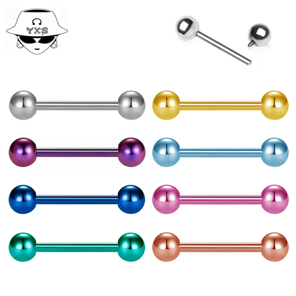 Body Jewelry Implant Grade - 2個/ロット ASTM F136 チタン インプラントグレード アノダイジング加工