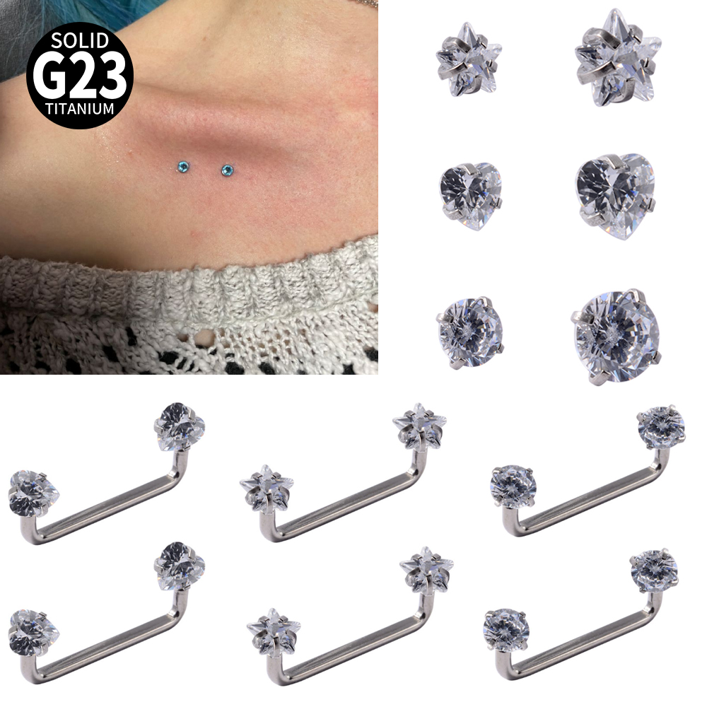 3-1 個インプラントグレードチタン皮下表面ピアスバーベル  - Body Jewelry Implant Grade のレビューと価格