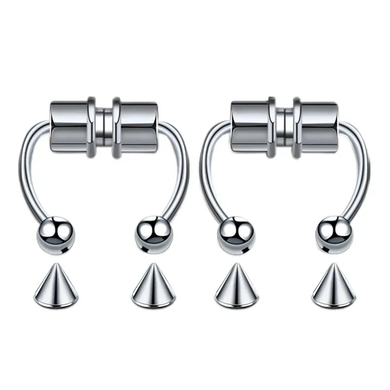1/2/3 個の偽磁気鼻リング、フェイクピアス鼻リング、非ピ - Body Jewelry Septum のレビューと価格