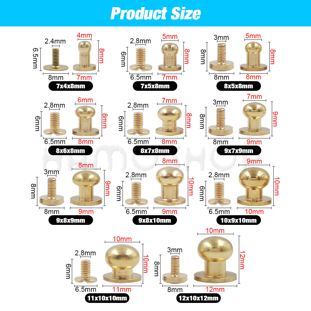 10 個ソリッドブラスボタンベルトバッグシカゴスクリューバッ - Body Jewelry Chicago のレビューと価格