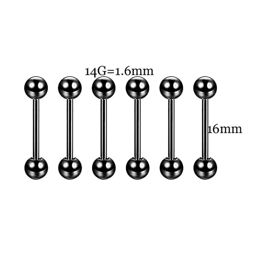 プロのピアスキット,ステンレス鋼,14g,16g,腹,耳珠, - Body Jewelry Nipple Rings のレビューと価格