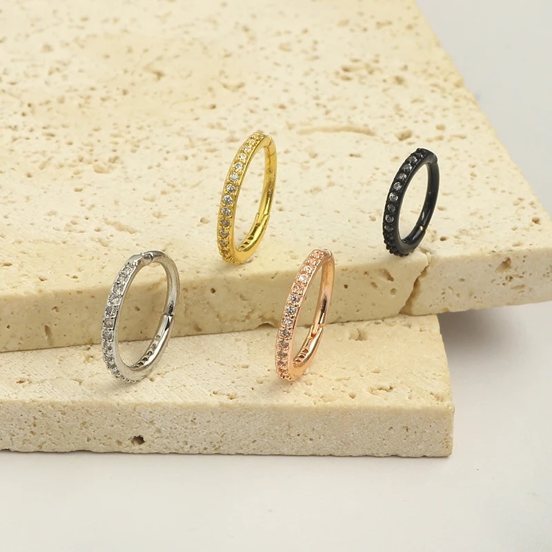 16GクリアCZノーズリングフープ 316Lサージカルステン - Body Jewelry Septum のレビューと価格