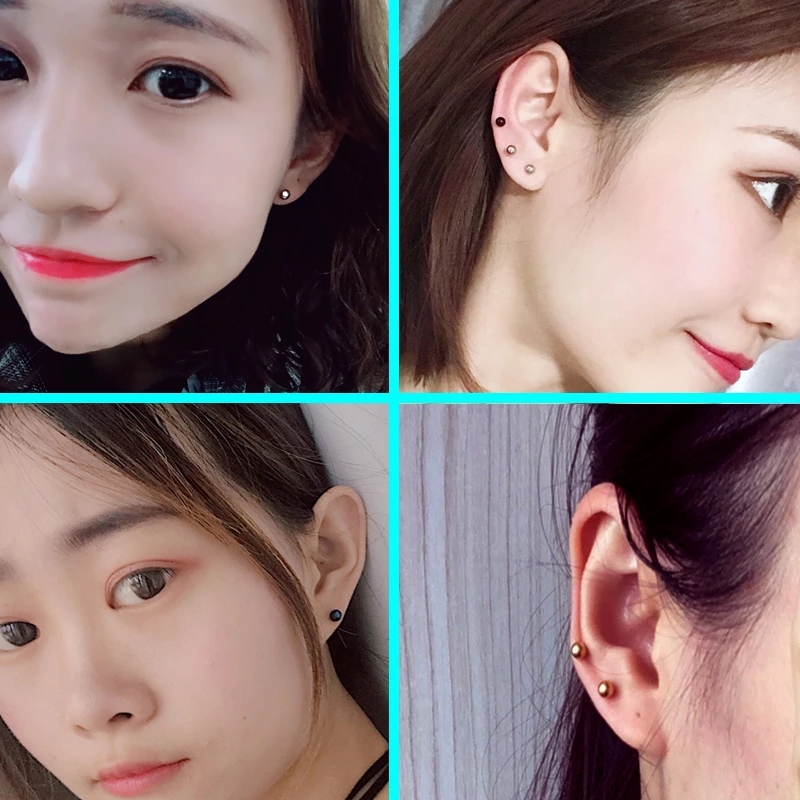 16 個 14 グラムステンレス鋼乳首リング舌リングストレー - Body Jewelry Nipple Rings のレビューと価格
