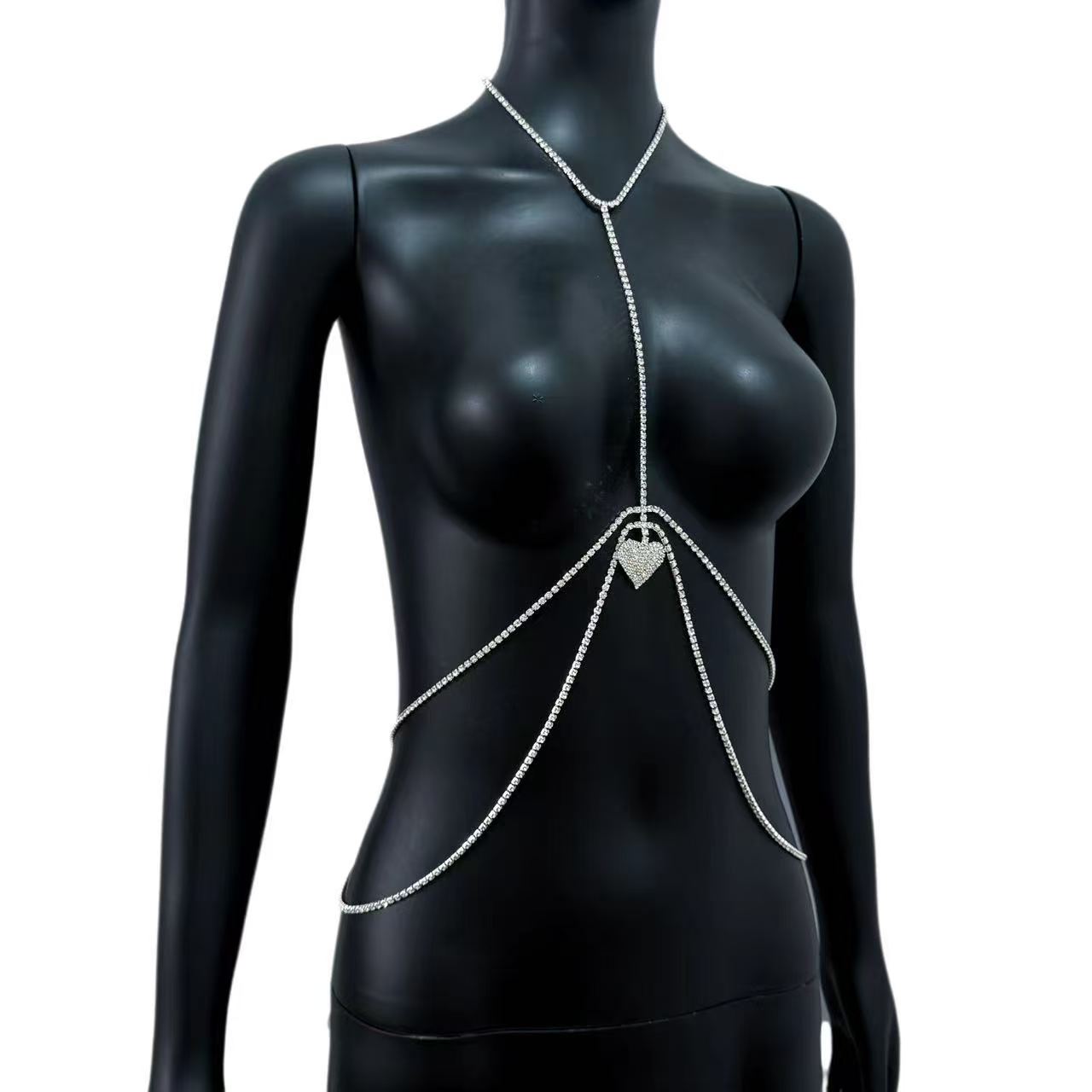 ヨーロッパとアメリカのファッション気質、ラインストーンハート - Body Jewelry High End のレビューと価格