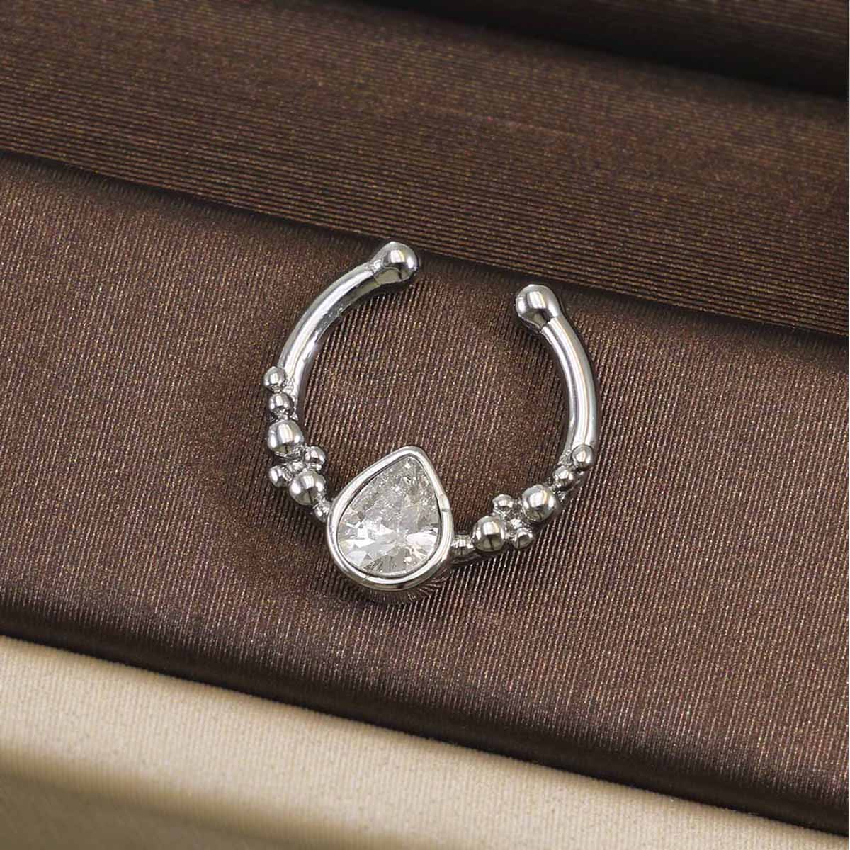 316Lステンレススチール製セプタムクリッカーリング 16G - Body Jewelry Septum のレビューと価格