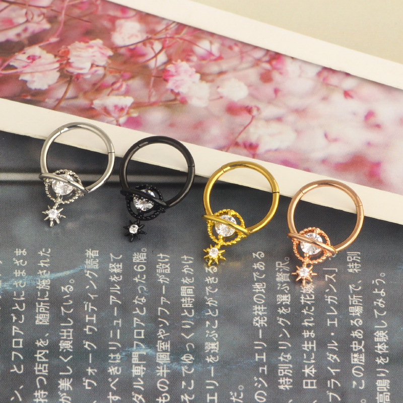 セプタムリング プラネットジュエリー サージカルスチール ダ - Body Jewelry Septum のレビューと価格