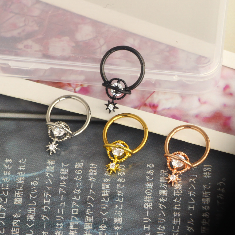 セプタムリング プラネットジュエリー サージカルスチール ダ - Body Jewelry Septum のレビューと価格