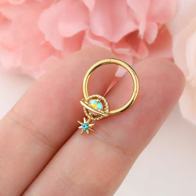 セプタムリング プラネットジュエリー サージカルスチール ダ - Body Jewelry Septum のレビューと価格