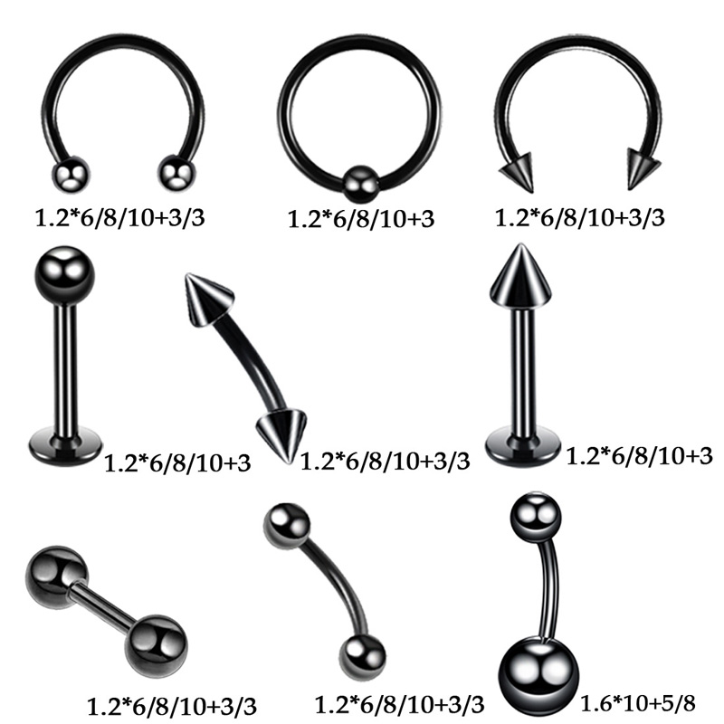 42個/セットボディピアスツールキットピアスニードルクランプ - Body Jewelry Nipple Rings のレビューと価格
