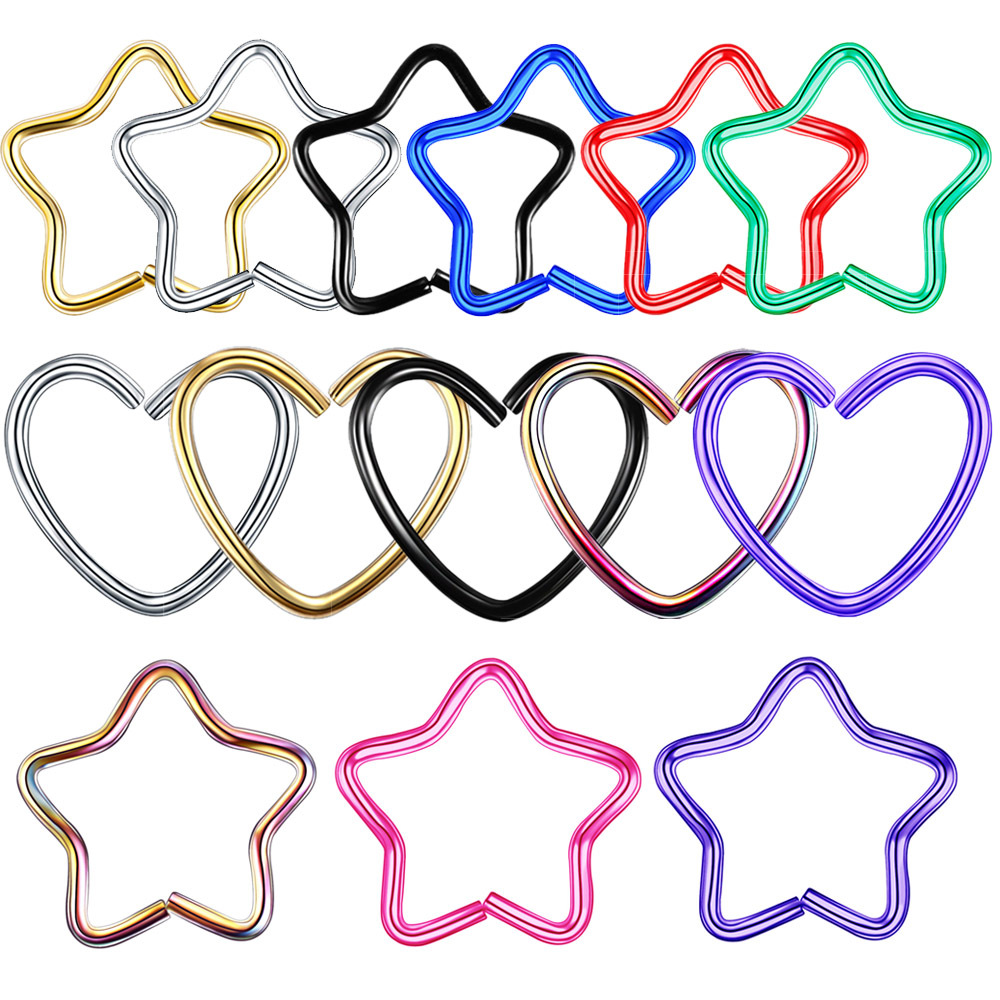 Daith-外科用スチールリング,ボディジュエリー,軟骨,耳 - Body Jewelry Septum のレビューと価格