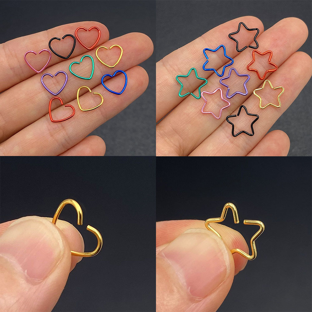 Daith-外科用スチールリング,ボディジュエリー,軟骨,耳 - Body Jewelry Septum のレビューと価格