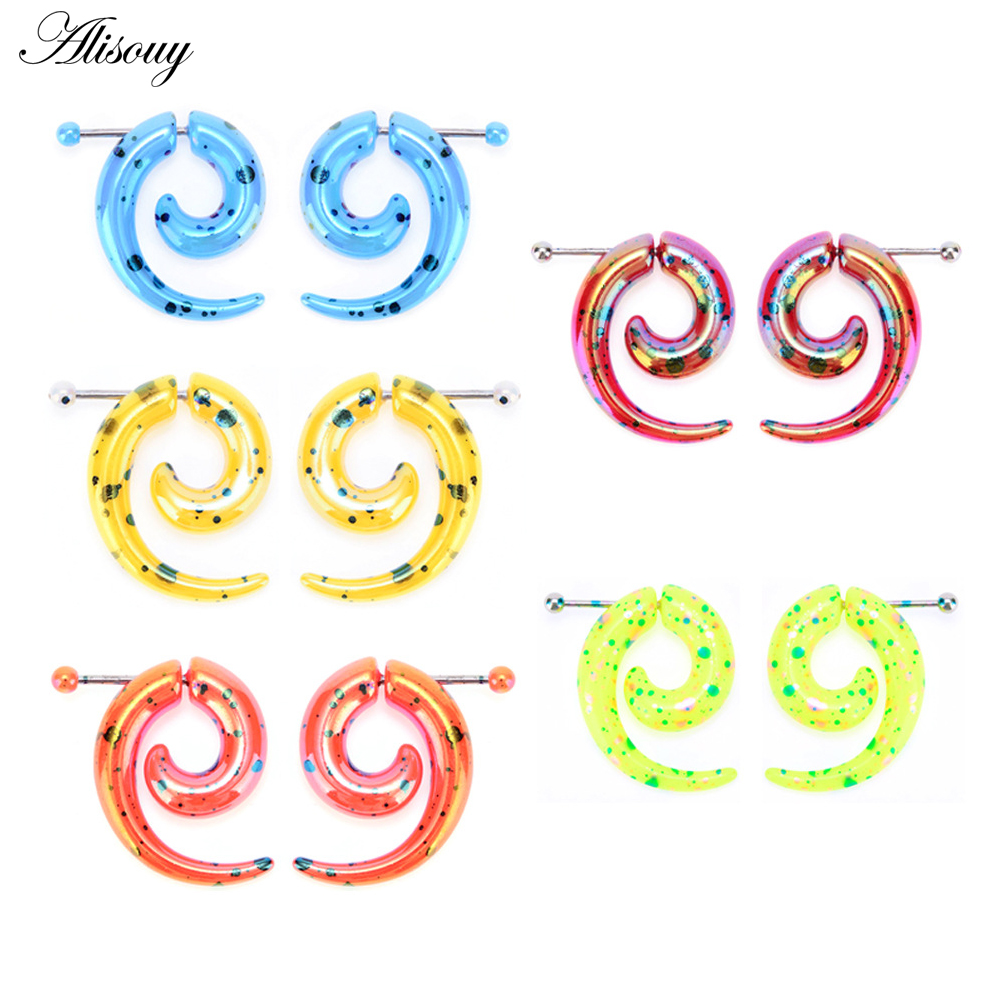 2個入り ホットアクリル製 チーター フェイクスパイラル イ - Body Jewelry Hot のレビューと価格