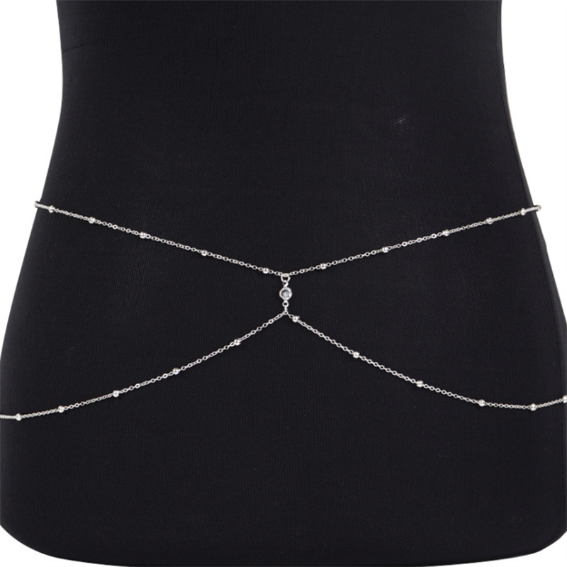 女性用パールベリーチェーン,ビーチジュエリー,メタル,アクセ - Body Jewelry Online のレビューと価格