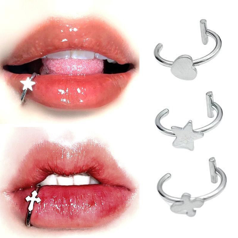 1個 ステンレス製 フェイクノーズリング フープ セプタムリ - Body Jewelry Septum のレビューと価格