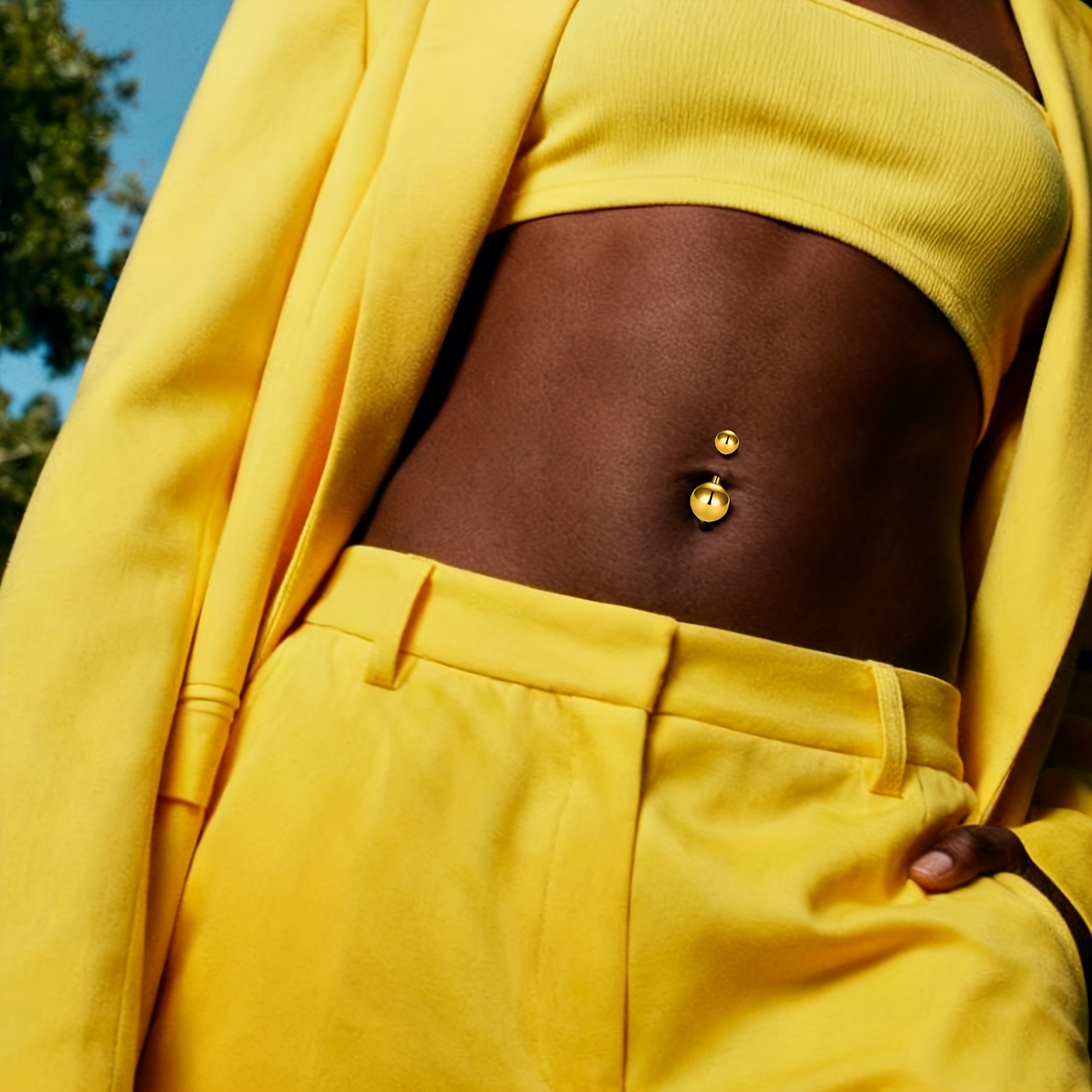G23チタン合金製女性用へそピアス、高級素材使用、快適で耐久 - Body Jewelry High End のレビューと価格