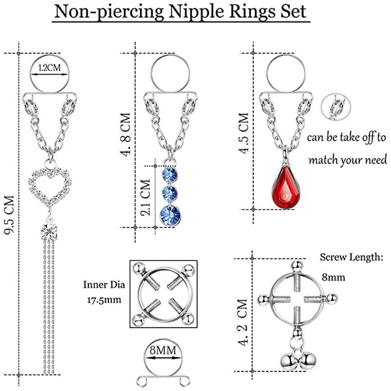 新しい1ペアセクシータッセルクリスタルバタフライペンダントフ - Body Jewelry Nipple Rings のレビューと価格