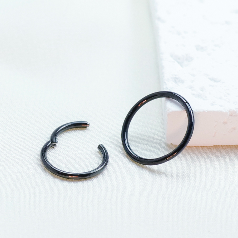 鼻ピアス,軟骨セプタム,鼻ピアス,グレードf136用の黒いチ - Body Jewelry Implant Grade のレビューと価格