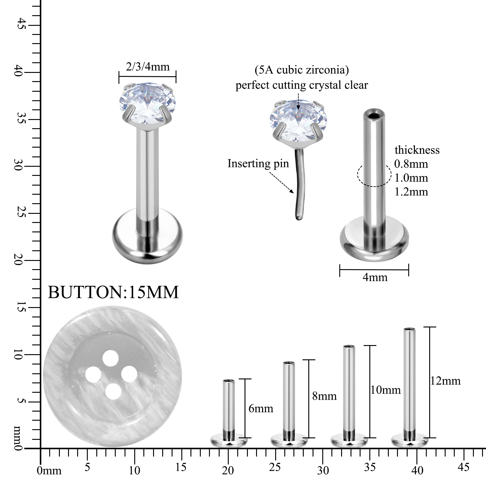 F136 G23 インプラントグレードチタン製低アレルギー性 - Body Jewelry Implant Grade のレビューと価格