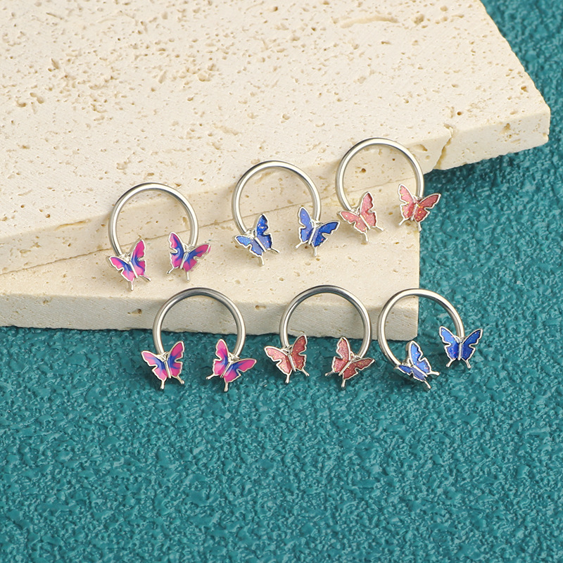 16G セプタムリング ダイスピアス サージカルスチール 軟 - Body Jewelry Septum のレビューと価格