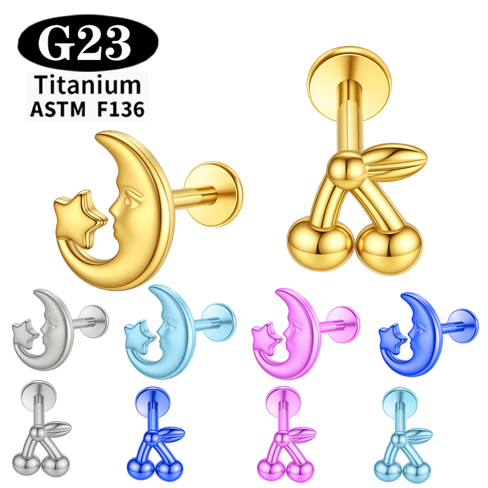 インプラントグレードASTM F136チタン製陽極酸化ラブレ - Body Jewelry Implant Grade のレビューと価格