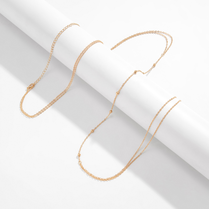 シンプルなクロスチェスト胸腹ボディチェーンネックレス女性用ウ - Body Jewelry Online のレビューと価格