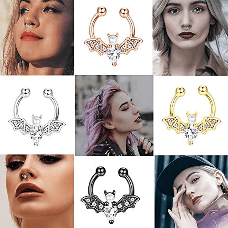 EVISPOL かわいいハロウィンバットフェイクセプタムリン - Body Jewelry Septum のレビューと価格