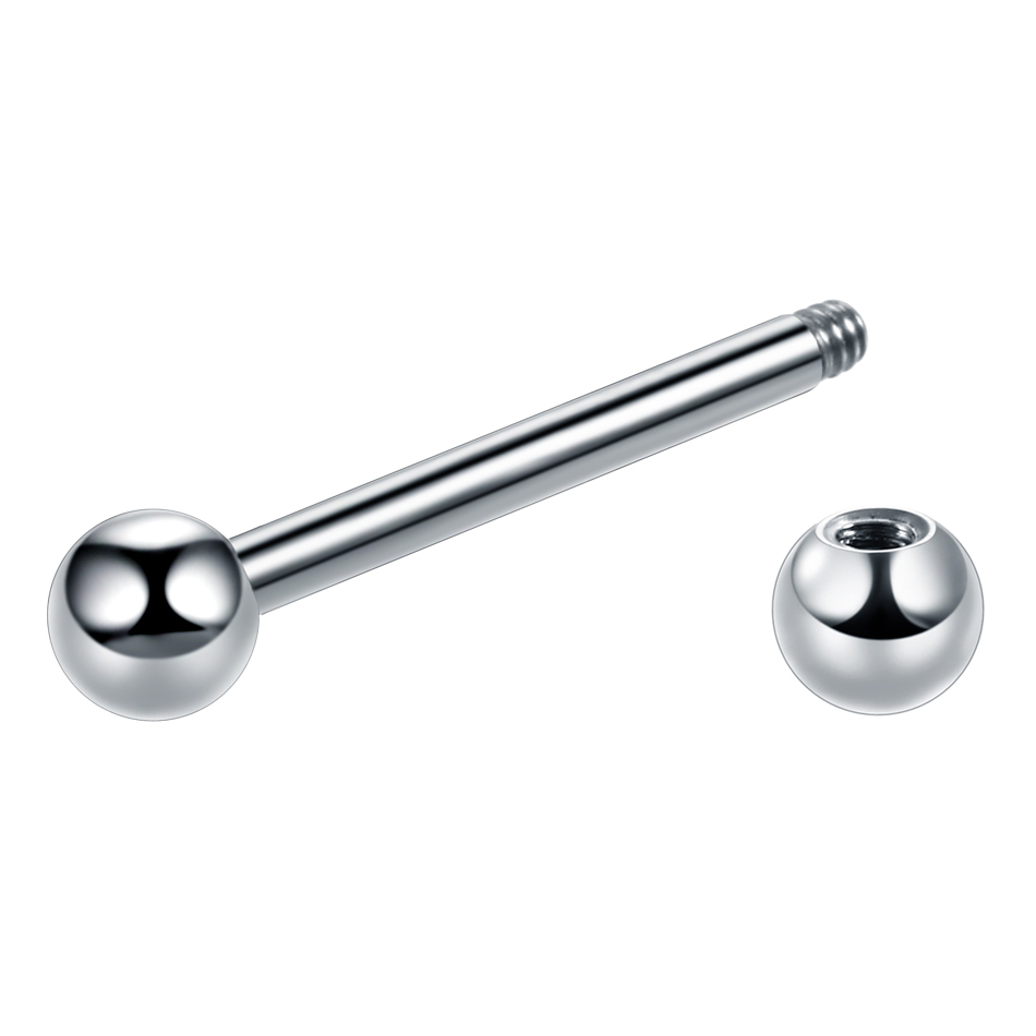 1pc 14グラム16グラムチタン工業らせんピアス舌リング3 - Body Jewelry Nipple Rings のレビューと価格