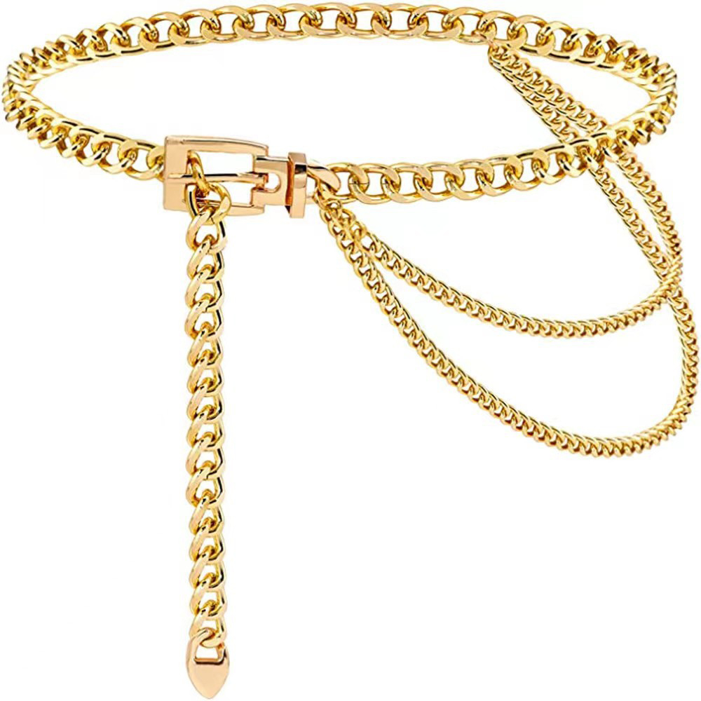 パンクウエストチェーンメタルベルトレイヤードボディチェーンハ - Body Jewelry Online のレビューと価格