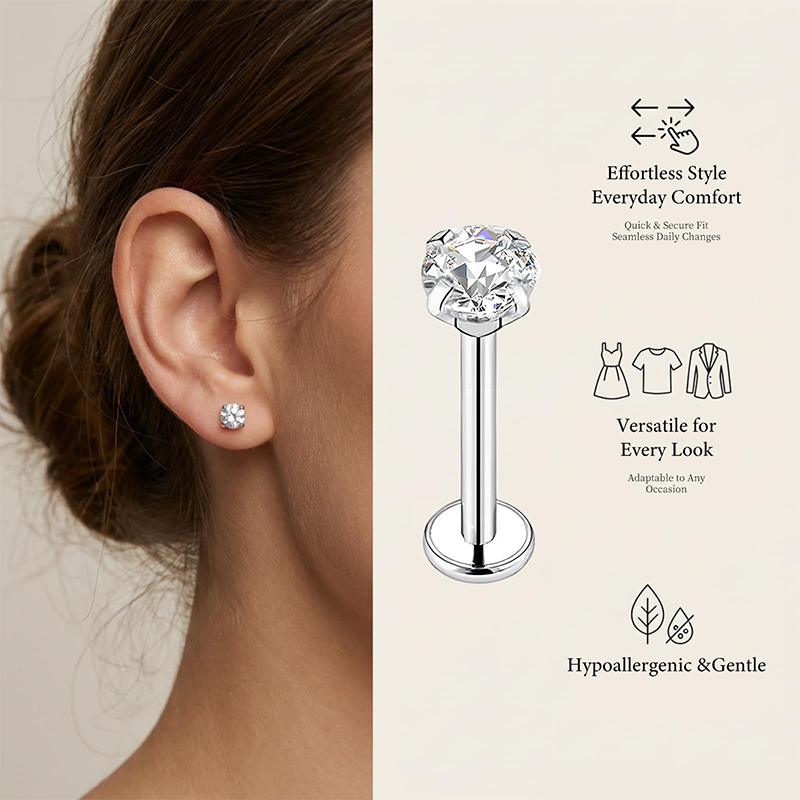 20G/18G/16G サージカルステンレス製 スレッドレス - Body Jewelry Septum のレビューと価格